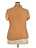 Ashley Stewart 100% Polyester Tan Short Sleeve Blouse Size 18 Plus - photo 2