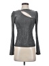 Catherine Malandrino Metallic Silver Long Sleeve Top Size XS - photo 1