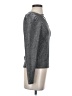 Catherine Malandrino Metallic Silver Long Sleeve Top Size XS - photo 4