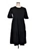 Amazon Essentials 100% Cotton Solid Black Casual Dress Size XL - photo 1