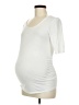 a:glow White Short Sleeve Top Size Med Maternity - photo 1