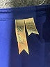 Chenault 100% Polyester Blue Short Sleeve Blouse Size L - photo 7