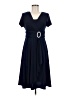 R&M Richards Solid Blue Casual Dress Size 8 - photo 1