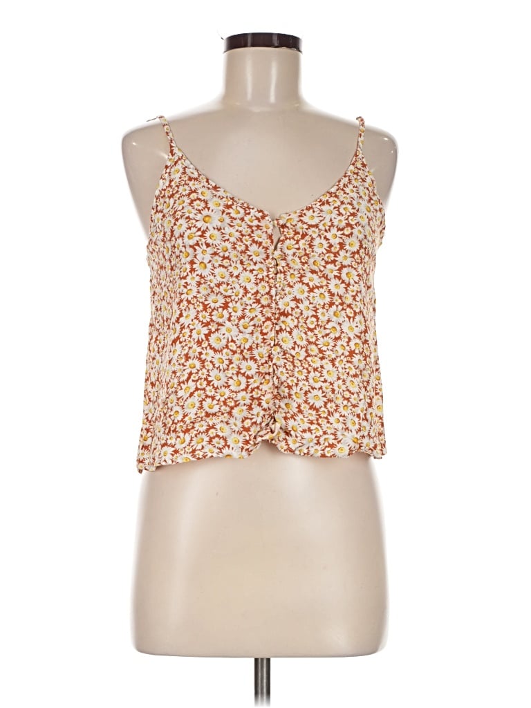 Pre-owned Forever 21 Sleeveless Blouse In Orange