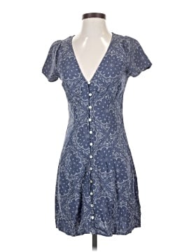 Madewell Shirred Button-Front Mini Dress (view 1)