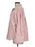 Zara Stripes Pink Long Sleeve Button-Down Shirt Size L - photo 5