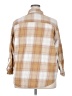Old Navy 100% Cotton Plaid Tan 3/4 Sleeve Button-Down Shirt Size XXL - photo 2