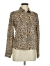 Defacto Animal Print Gold Long Sleeve Blouse Size M - photo 1