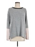 Michael Stars Color Block Gray Pullover Sweater Size Med (1) - photo 1