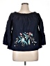 Neiman Marcus Blue 3/4 Sleeve Blouse Size XL - photo 1