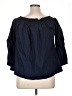 Neiman Marcus Blue 3/4 Sleeve Blouse Size XL - photo 2