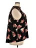 Ava & Viv 100% Polyester Floral Black Sleeveless Blouse Size 2X - photo 4