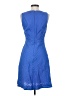 J.Crew 100% Cotton Chevron-herringbone Blue Cocktail Dress Size 2 - photo 2
