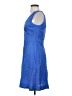 J.Crew 100% Cotton Chevron-herringbone Blue Cocktail Dress Size 2 - photo 5
