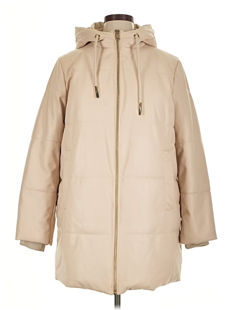 Pre-owned Zara Coat In Tan