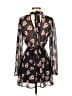 Millibon 100% Polyester Floral Black Casual Dress Size S - photo 2