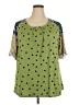 Unbranded Green Short Sleeve Blouse Size XXL - photo 1