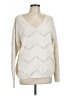 Unbranded 100% Polyester Chevron-herringbone Ivory Pullover Sweater Size L - photo 1