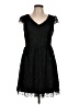 Xhilaration 100% Polyester Black Cocktail Dress Size L - photo 1