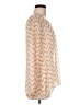 Charming Charlie 100% Polyester Chevron-herringbone Ivory Long Sleeve Blouse Size M - photo 4