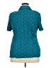 Fred David Teal Short Sleeve Blouse Size XL (estimated) - photo 2