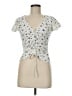 Willow & Root Ivory Short Sleeve Top Size M - photo 1