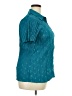Fred David Teal Short Sleeve Blouse Size XL (estimated) - photo 4