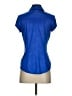 Cache 100% Spandex Blue Short Sleeve Blouse Size XS - photo 2