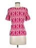 Solitaire 100% Rayon Pink Short Sleeve Top Size M - photo 2