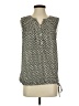 Ann Taylor LOFT 100% Polyester Gray Silver Sleeveless Blouse Size S - photo 1