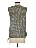 Ann Taylor LOFT 100% Polyester Gray Silver Sleeveless Blouse Size S - photo 2