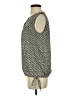 Ann Taylor LOFT 100% Polyester Gray Silver Sleeveless Blouse Size S - photo 5