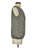 Ann Taylor LOFT 100% Polyester Gray Silver Sleeveless Blouse Size S - photo 4