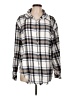 Miami 100% Cotton Plaid Ivory Long Sleeve Button-Down Shirt Size L - photo 1