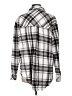 Miami 100% Cotton Plaid Ivory Long Sleeve Button-Down Shirt Size L - photo 2
