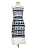 Aspesi Graphic Blue Casual Dress Size EU 36 / US 6 - photo 1