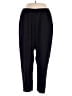 Citron Solid Black Silk Pants Size 1X - photo 1