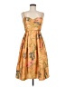 James Coviello 100% Polyester Tropical Orange Cocktail Dress Size 6 - photo 1