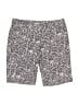 Adidas 100% Polyester Paisley Gray Shorts Size 10 - photo 1