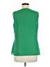 Coldwater Creek 100% Polyester Green Sleeveless Blouse Size M - photo 2