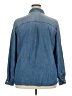 Maurices 100% Lyocell Blue Long Sleeve Button-Down Shirt Size 20 (2) - photo 2