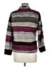 Chico's Design 100% Rayon Stripes Burgundy Purple Jacket Size Med (1) - photo 2