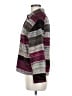 Chico's Design 100% Rayon Stripes Burgundy Purple Jacket Size Med (1) - photo 5
