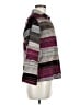 Chico's Design 100% Rayon Stripes Burgundy Purple Jacket Size Med (1) - photo 4