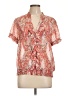 Apt. 9 100% Polyester Orange Short Sleeve Blouse Size L - photo 1