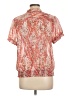Apt. 9 100% Polyester Orange Short Sleeve Blouse Size L - photo 2