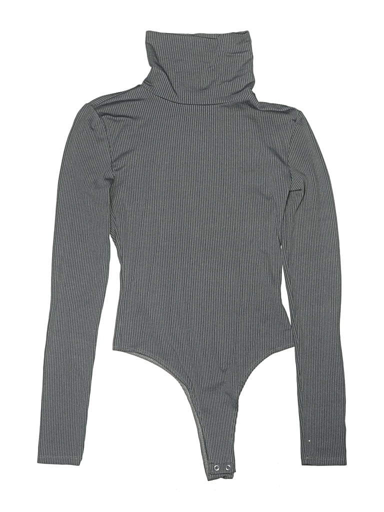 Pre-owned Forever 21 Bodysuit In Gray
