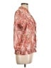 Apt. 9 100% Polyester Orange Short Sleeve Blouse Size L - photo 4