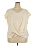 Shein Curve 100% Polyester Ivory Short Sleeve Blouse Size 20 Plus (4) - photo 1