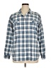 Eddie Bauer Plaid Blue Long Sleeve Button-Down Shirt Size XL - photo 1